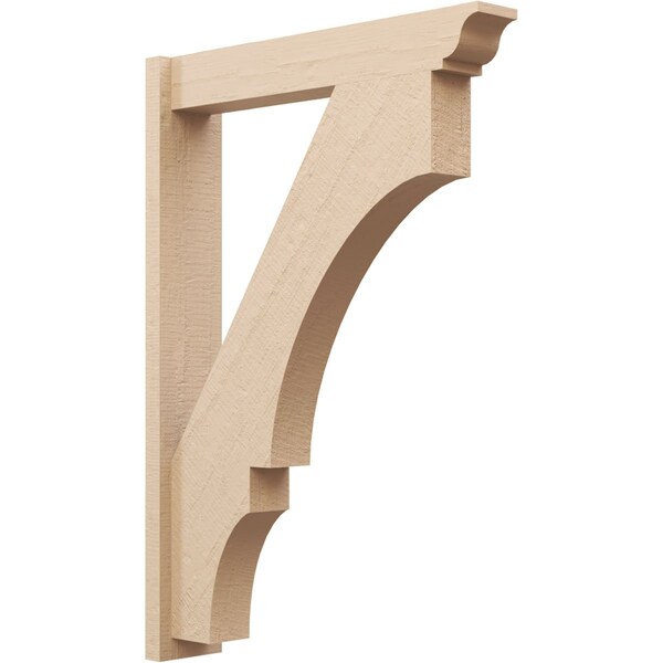 Ekena Millwork 5 1/2-in W x 28-in D x 40-in H Balboa Trad Rough Cedar Woodgrain TimberThane Outlooker, Primed Tan OUTUR055X28X40BOA04RCPR - main